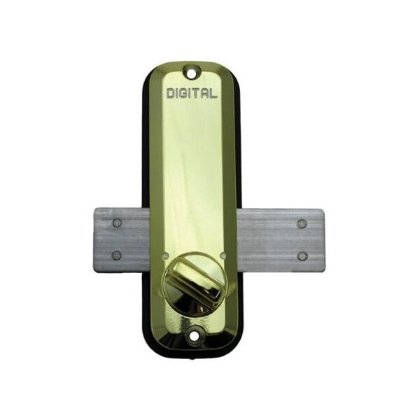 Mechanical Surface Mount Digital Keyless Combination Lock Bright Brass